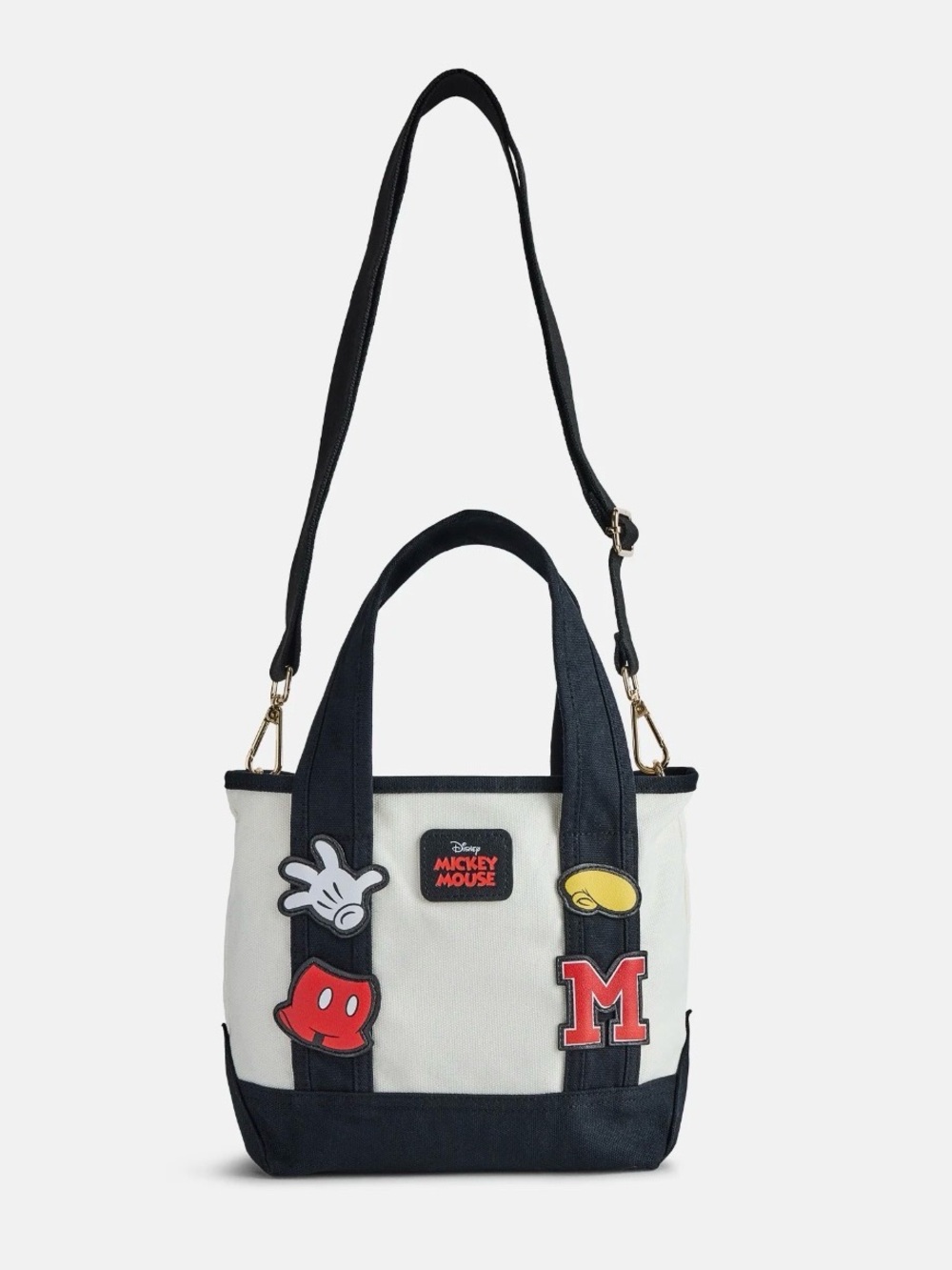 Disney Black & White Mickey Patch Tote with Red Accents - Picture 6 of 6